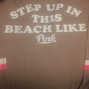 VS Pink Oversized Button Top Long Sleeve Henley